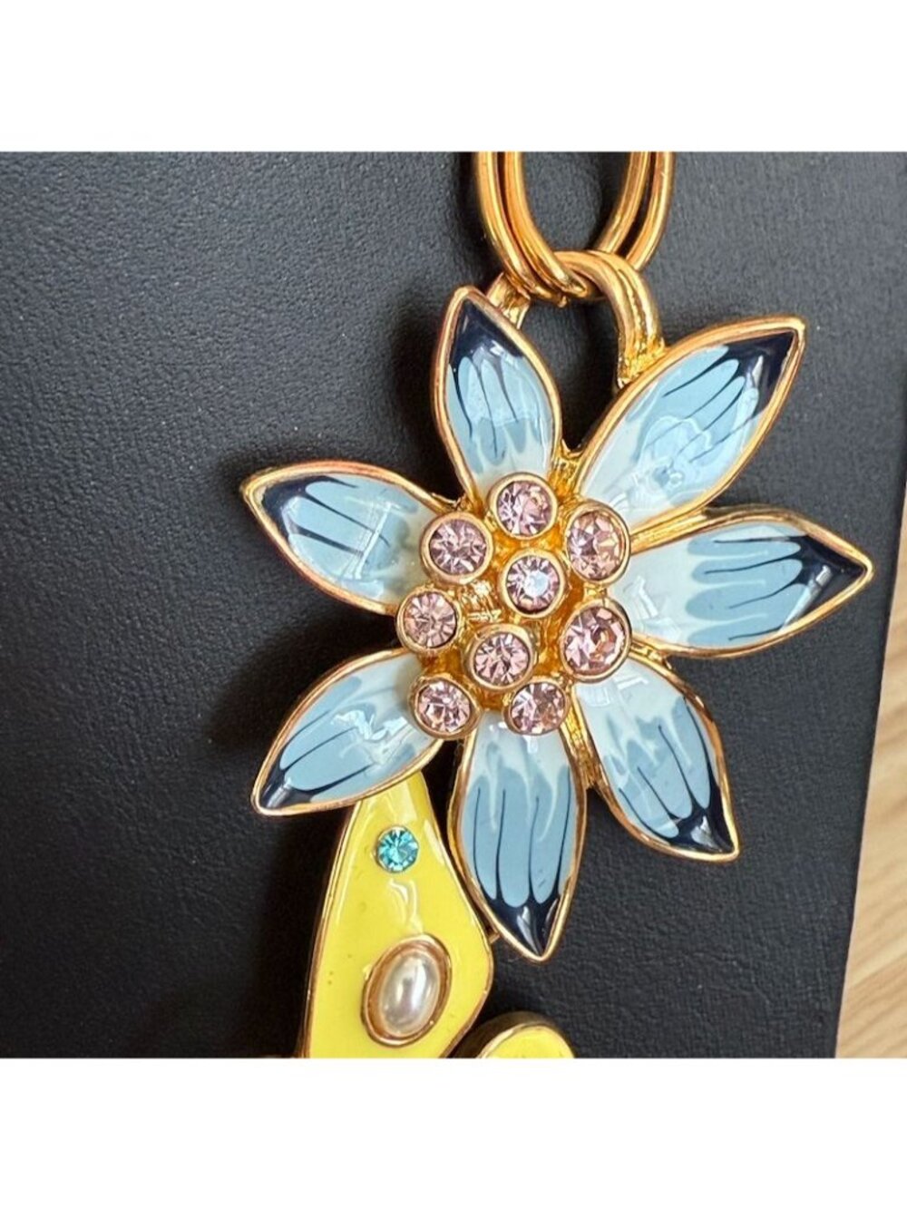 Joan Rivers Classics Collection Garden Party Gold-Tone Enamel Necklace W/ Floral - Picture 6 of 10